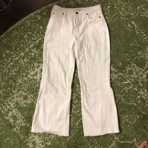 other stories flared white jeans